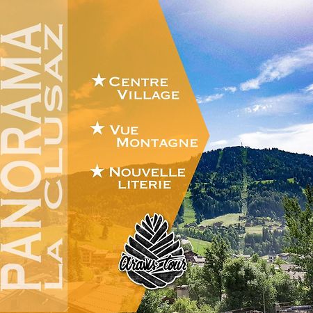 Studio Panorama - Vue montagne et village, Centre la Clusaz - AravisTour Esterno foto